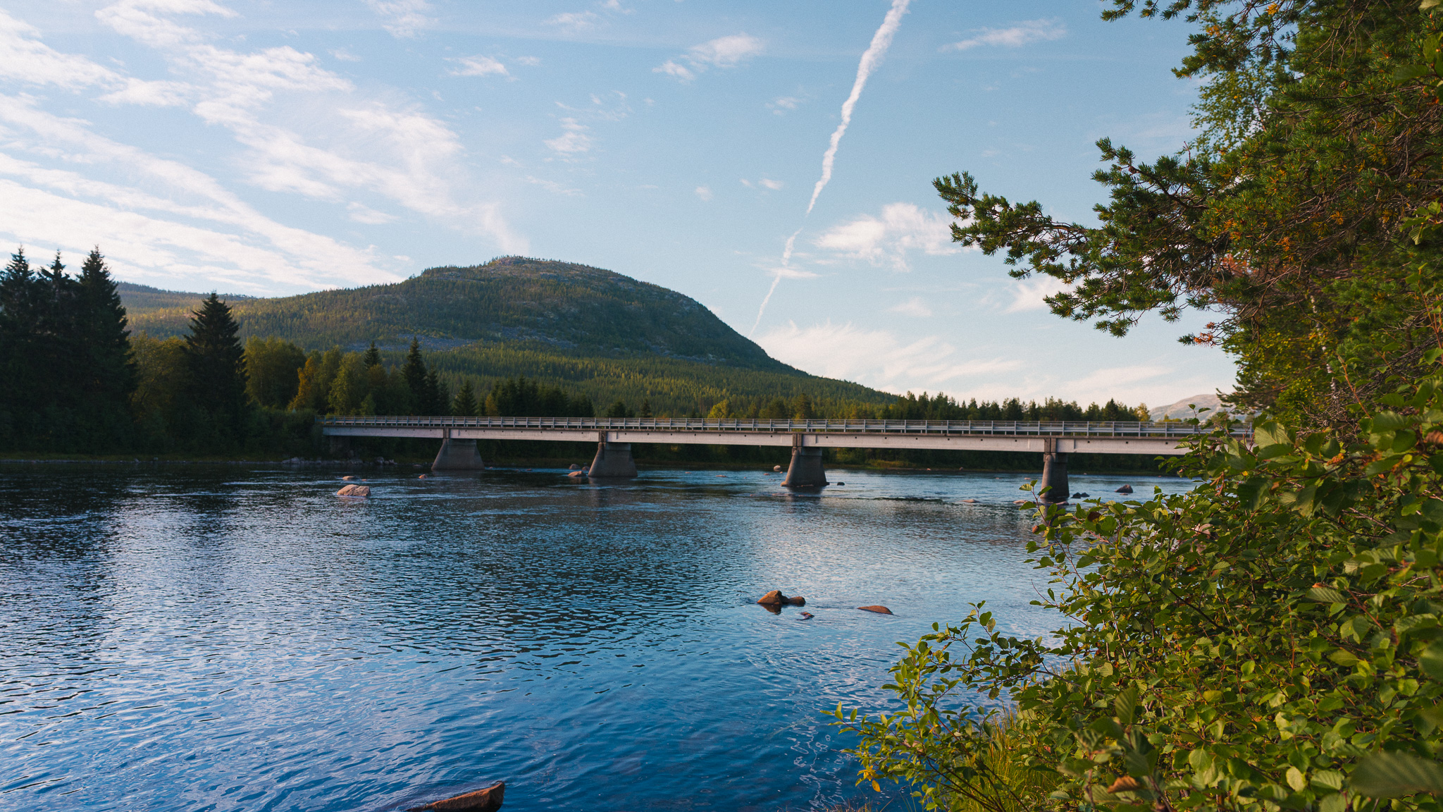 The Glomma river at Hanestad in Rendalen