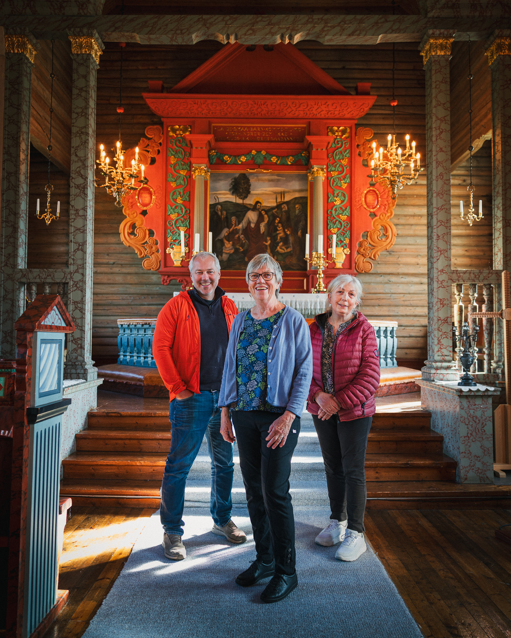 Toril Andreassen, Lars Erik Bjøntegaard and Eli Engseth in Hanestad, Rendalen