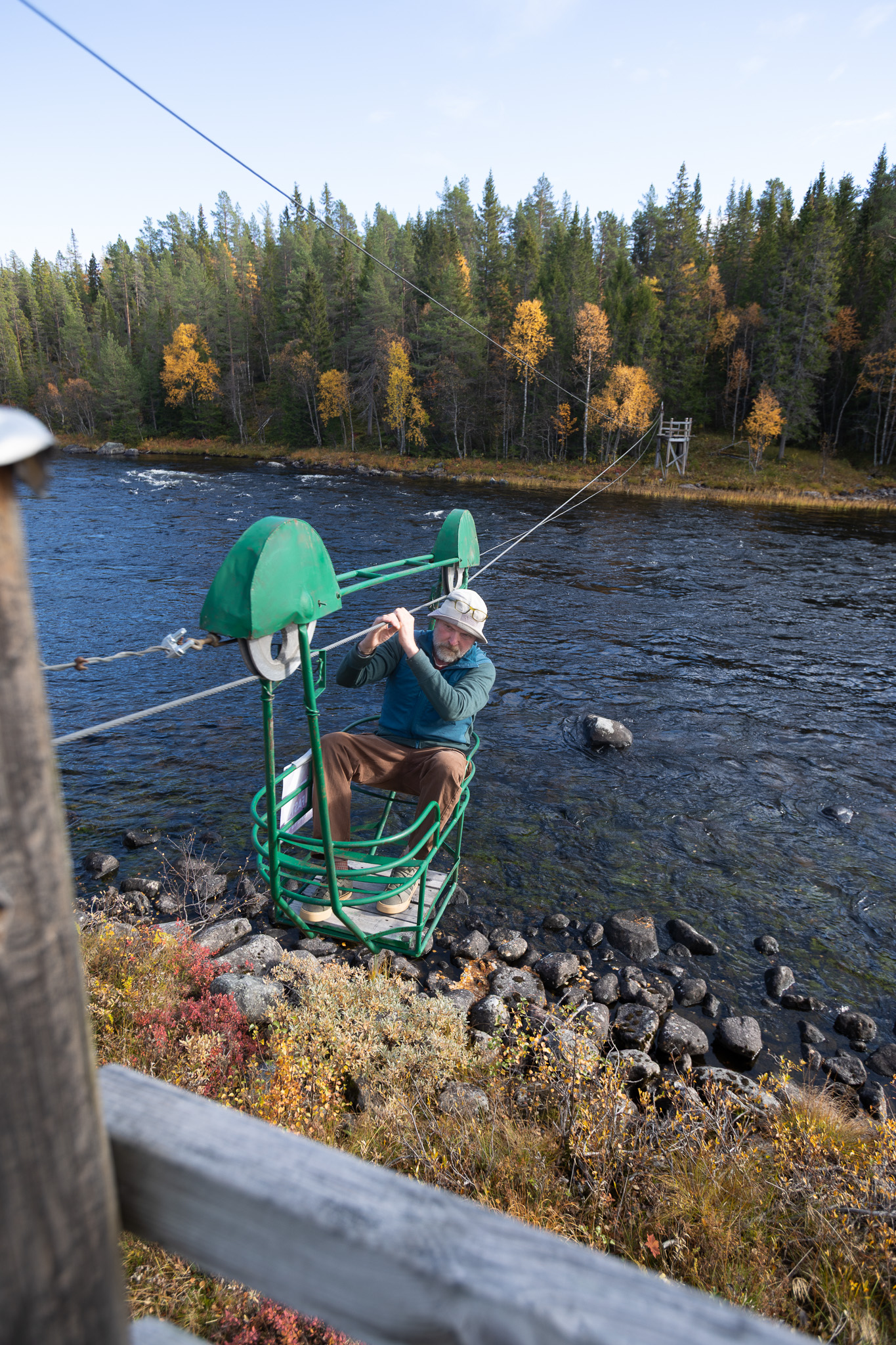 The chairlift across the Femundselva