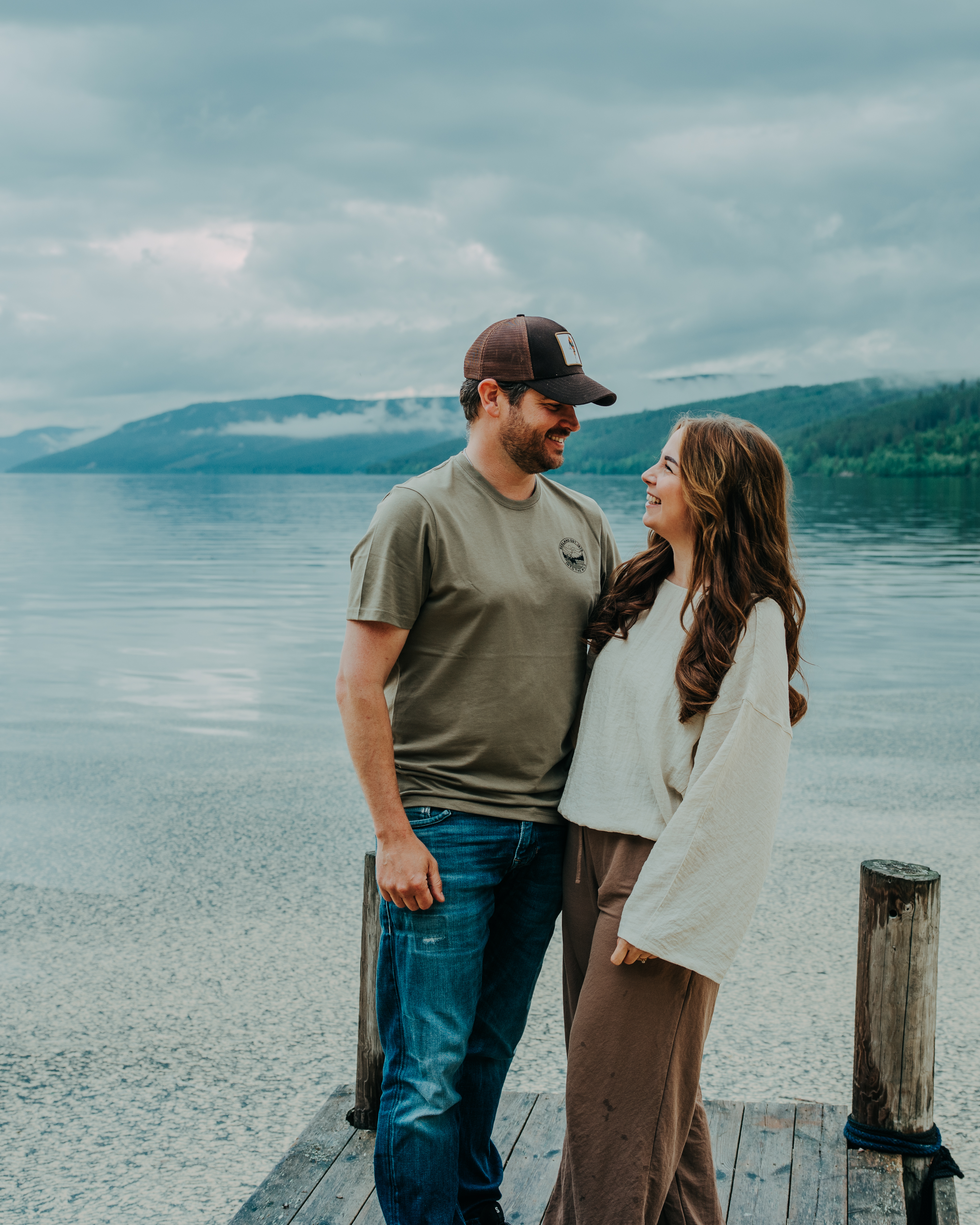 Sjors and Désirée Pruijsten at Rendalen Camping by Lake Storsjøen